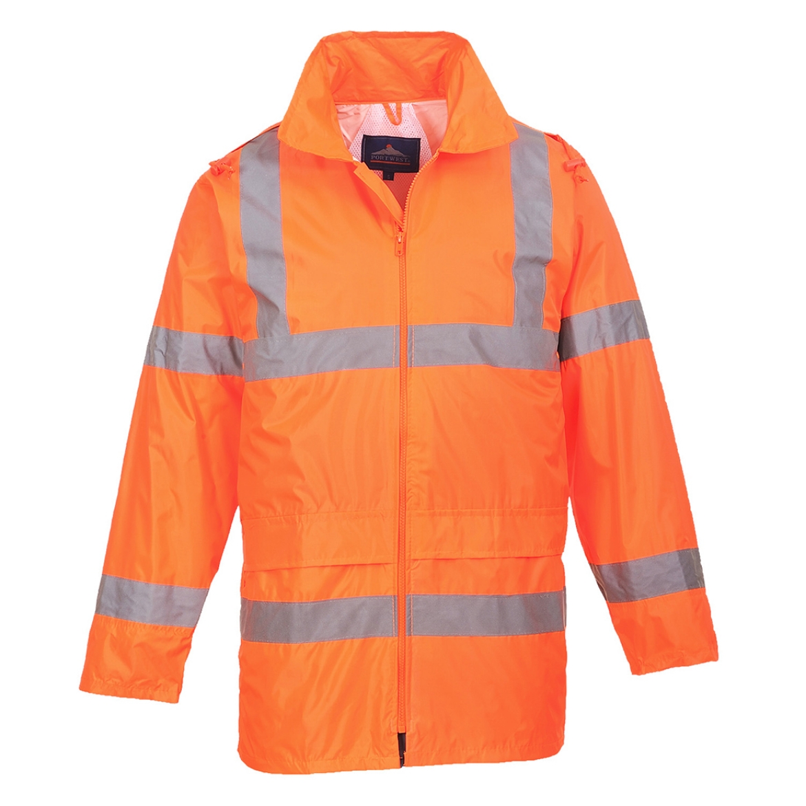 Picture of PORTWEST Hi Vis Rain Jacket with Biomotion Ref Tape