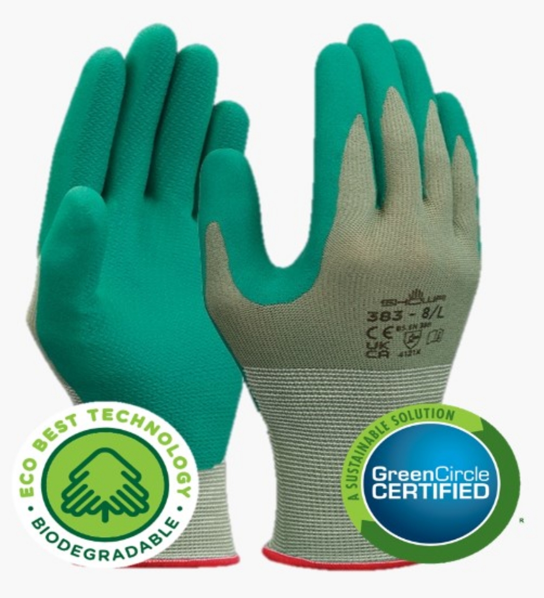 Picture of SHOWA Biodegradable Multi-Purpose Microporous Nitrile Coated Glove with EBT