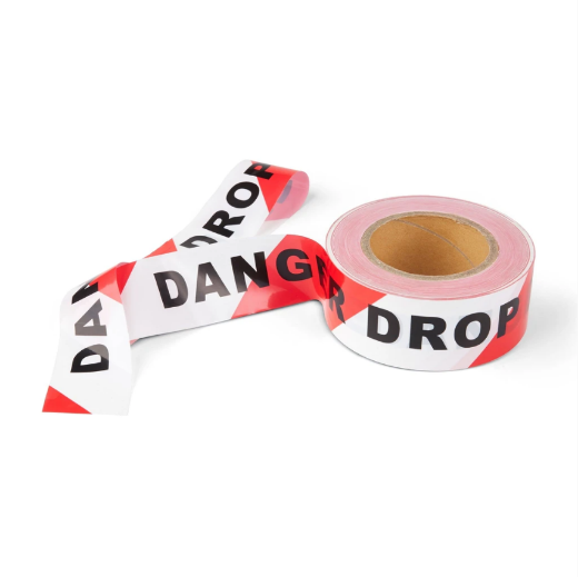 Picture of GRIPPS DROP ZONE Barrier Tape Size 50mm x 100m Max Load N/A (KG)
