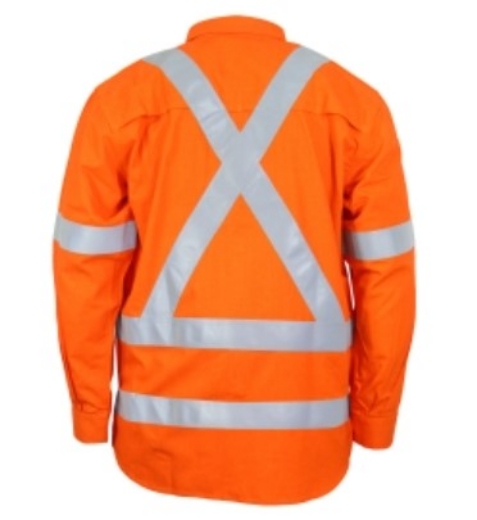 Picture of DNC Inherent Orange FR X Back HRC1 L/W D/N Shirt 180gsm L/S