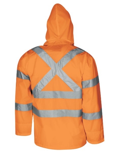 Picture of TRU WORKWEAR NSW Rail Compliant Rain Set In A Bag SP Orange