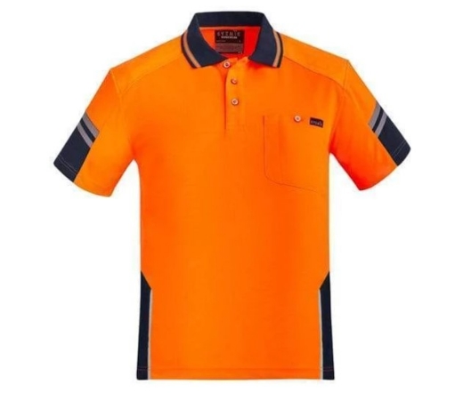 Picture of SYZMIK Mens Reinforced Hi Vis Squad Polo Shirt S/S