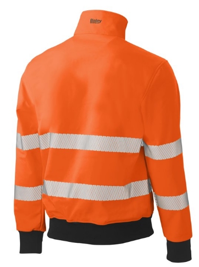 Picture of BISLEY Taped Hi Vis Soft Shell Bomber Jacket
