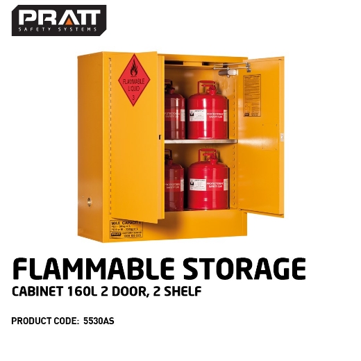 Picture of Pratt 160L Flammable Liquids Storage Cabinet.