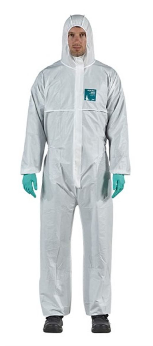 Picture of Microgard 1800 Coverall Type 5 & 6 with "Anti Static" Colour/White