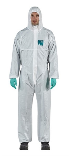 Picture of Microgard 1800 Coverall Type 5 & 6 with "Anti Static" Colour/White