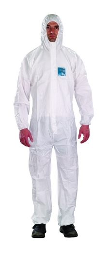 Picture of Microgard 1800 Coverall Type 5 & 6 with "Anti Static" Colour/White