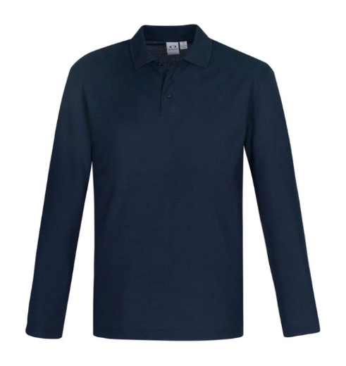 Picture of Biz Collection Mens Crew Polo Shirt 210gsm L/S