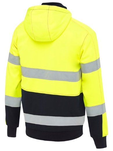 Picture of BISLEY Taped Hi Vis Fleece Hoodie with Sherpa Lining 300gsm