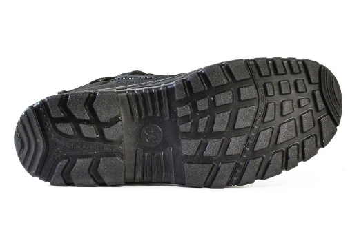 Picture of BATA Naturals Zippy Black Full Grain Zip / Lace Up Safety Boot