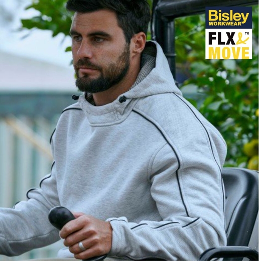 Picture of BISLEY Flex and Move™ Marle Fleece Hoodie Jumper 65% Cotton 35% Polyester 360gsm