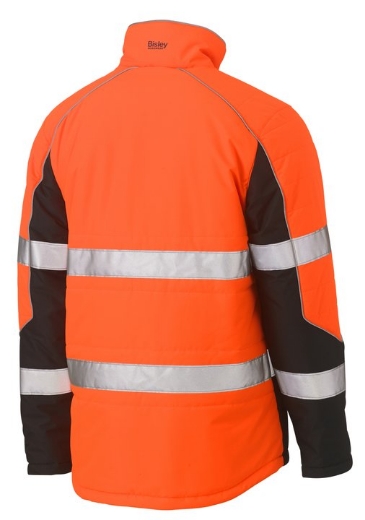 Picture of BISLEY Taped Hi Vis Puffer Jacket with Stand Collar