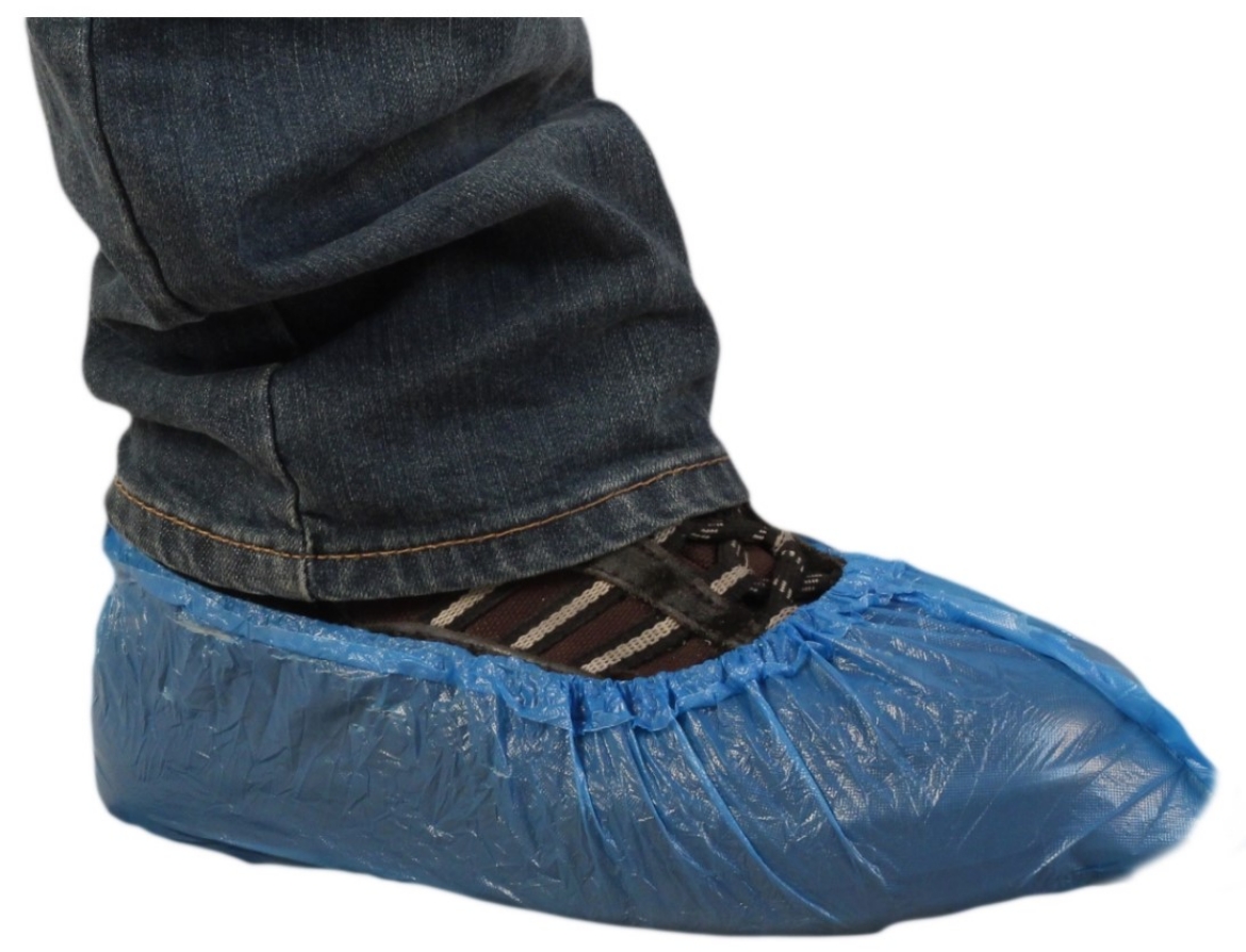 Picture of CPE Disposable Blue Shoe Cover