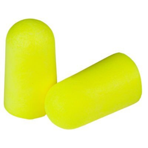 Picture of 3M™ E-A-R Soft™ Yellow Neons™ Large Uncorded Earplugs, Poly Bag Class 4 23dB > 70071515053