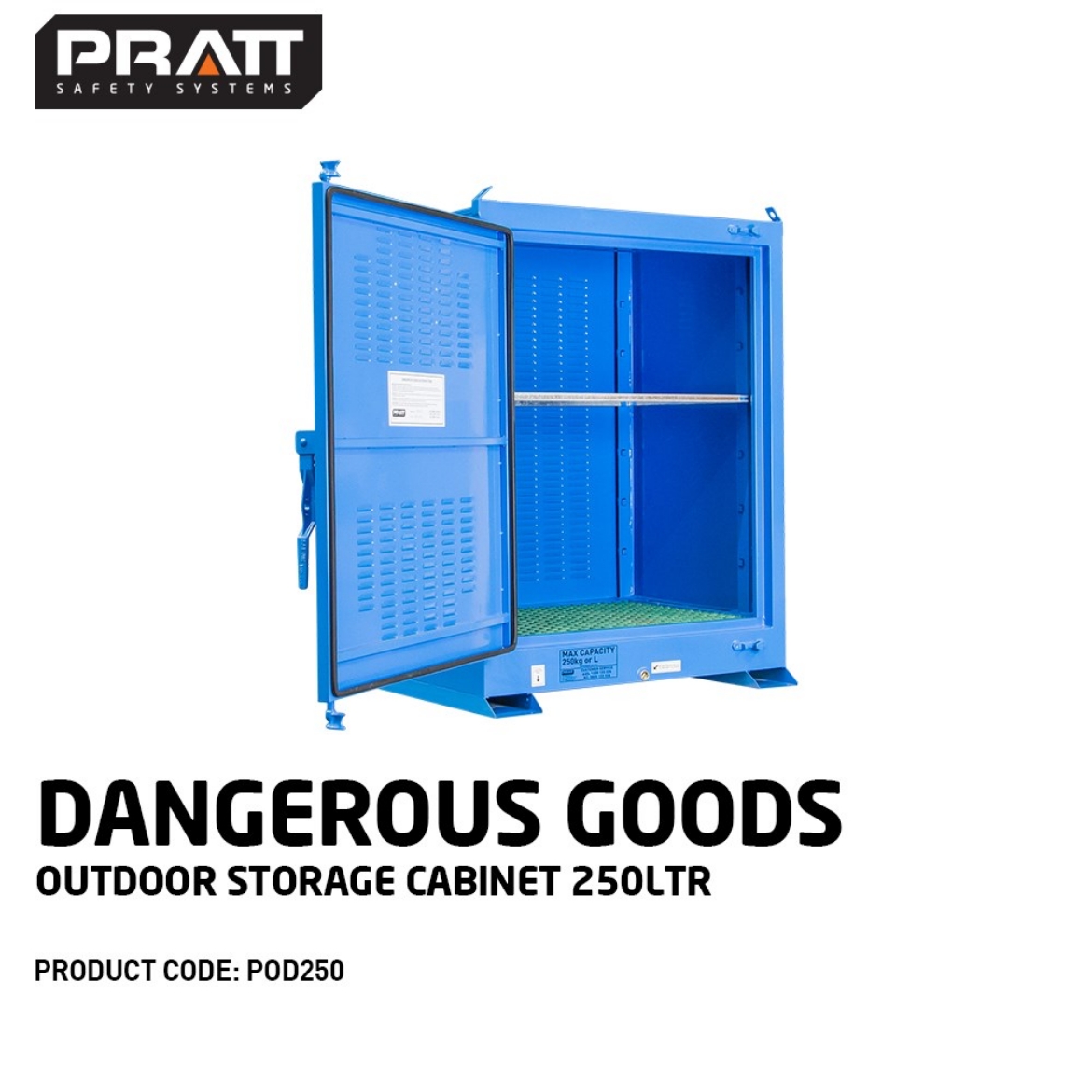 Picture of Pratt 250L Outdoor dangerous goods Storage Cabinet.