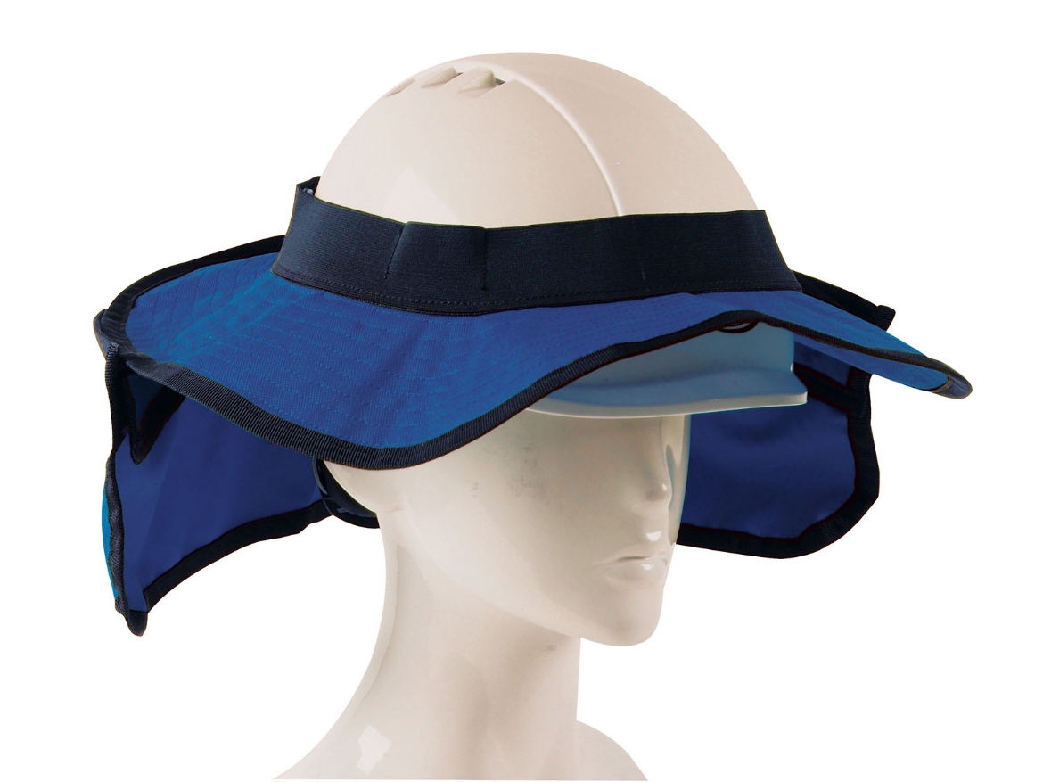 Picture of KASK HP PLUS Vertical Sunbreo Hat Brim with neck flap.