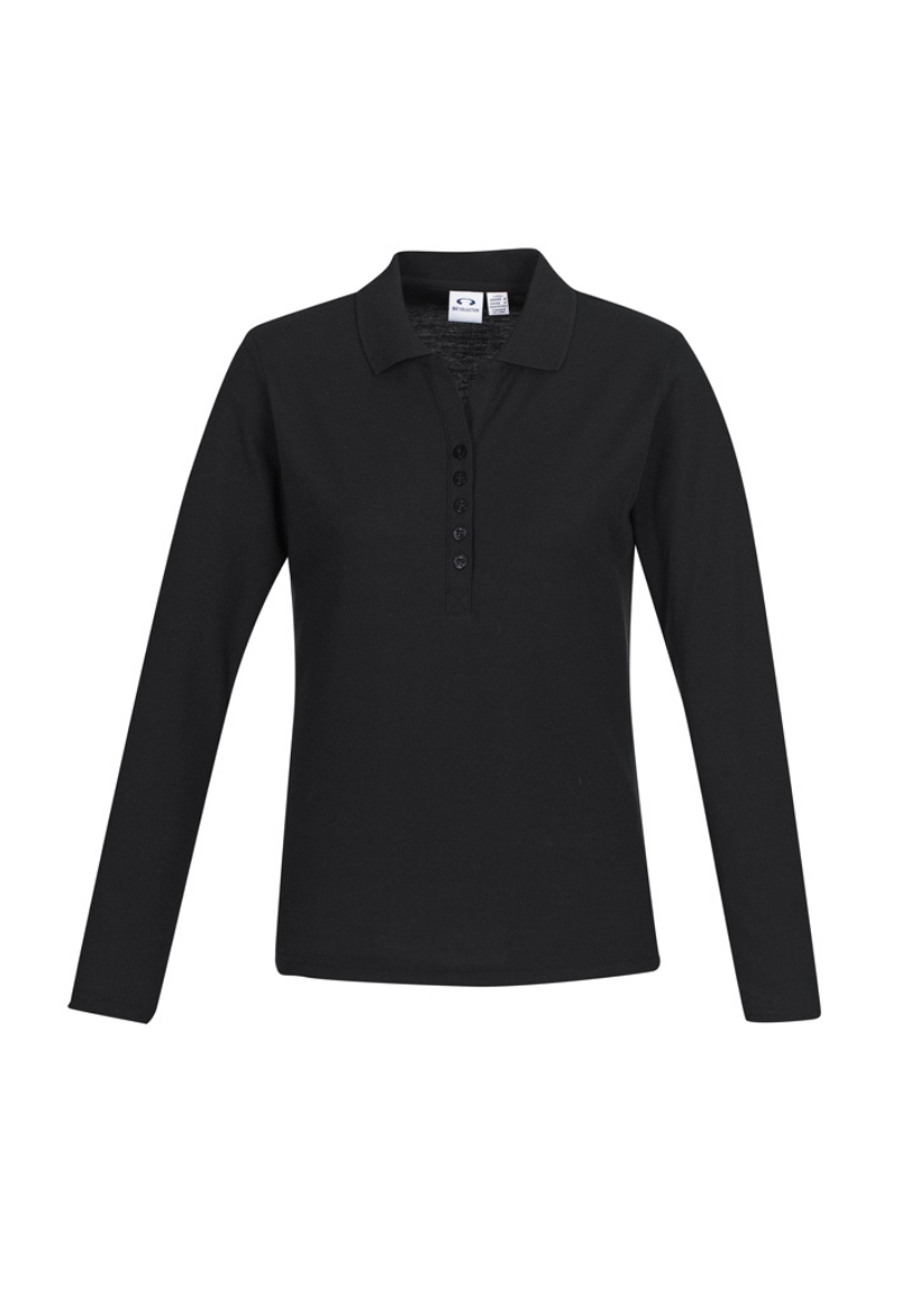 Picture of Biz Collection Womens Crew Polo Shirt 210gsm L/S