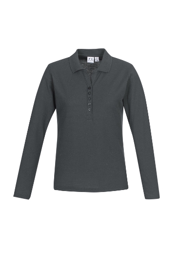 Picture of Biz Collection Womens Crew Polo Shirt 210gsm L/S
