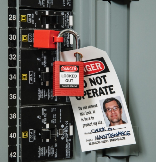 Picture of BRADY Safety Plus Padlock - Red KD