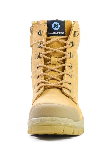 Picture of BATA Defender Zip Wheat Nubuck Zip / Lace Up 150mm Safety Boot