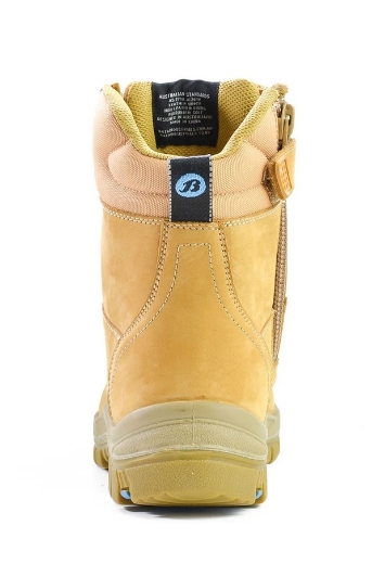 Picture of BATA Defender Zip Wheat Nubuck Zip / Lace Up 150mm Safety Boot
