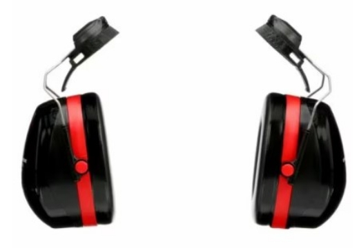 Picture of 3M™ PELTOR™ Optime™ III Helmet Attach Earmuff Black and Red Class 5 SLC80 30dB 25mm Slot > 70071730587