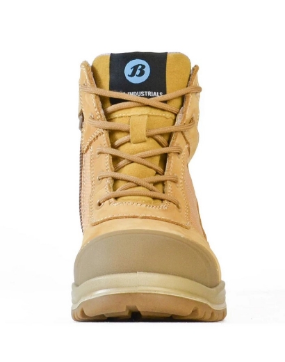 Picture of BATA Dakota Ladies Wheat Nubuck Zip / Lace Safety Boot > US Sizing