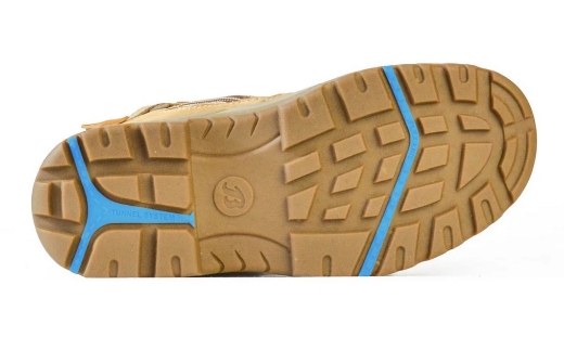 Picture of BATA Dakota Ladies Wheat Nubuck Zip / Lace Safety Boot > US Sizing