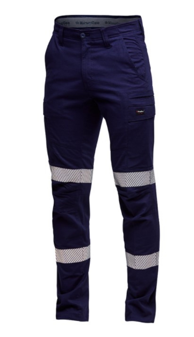 Picture of KING GEE Workcool Pro Navy Stretch Biomotion Cargo Work Pants 270gsm