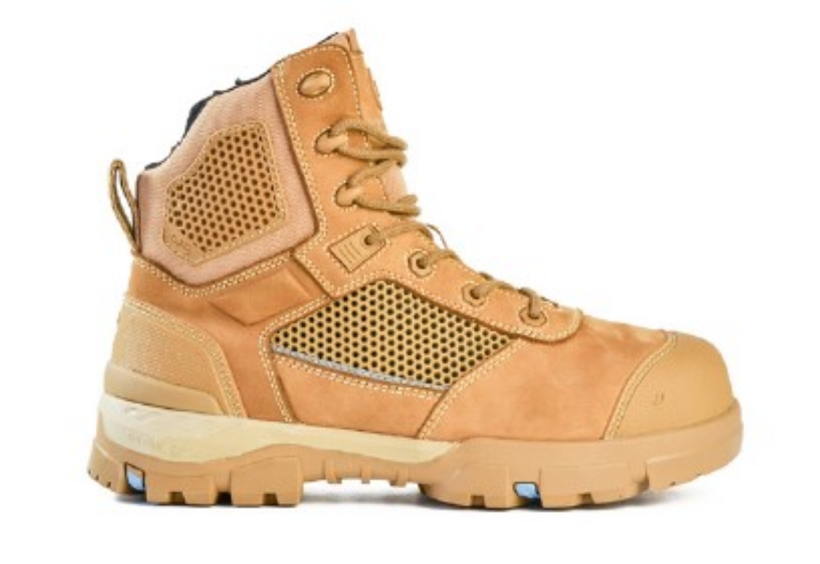 Picture of BATA Superboot Avenger Wheat Nubuck Zip / Lace Safety Boot