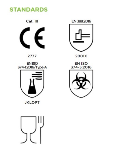 Picture of SHOWA 100% Biodegradable Unsupported Glove with EBT Technology Cotton Flock Lining 330mm Long
