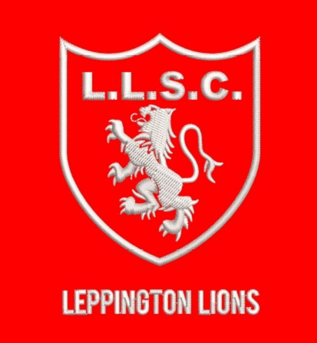 Picture of Embroidery of Leppington Lions on Front LHS in White