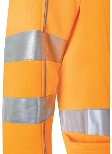 Picture of TRU WORKWEAR Fleece Hoodie Jacket SP Orange with Reflective Tape - NSW Rail