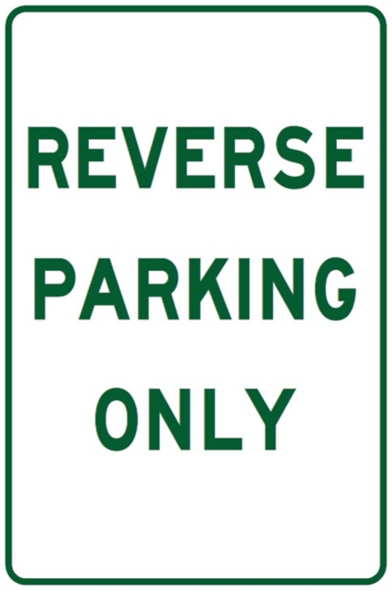 Picture of SIGN Parking Reverse Parking Only 450 x 300mm Powdercoated Metal