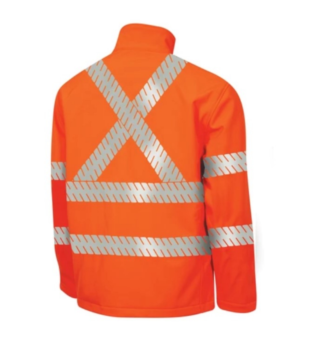 Picture of BOOL Parvotex® Hi Vis Orange HRC2 FR & Anti-Static Softshell Jacket with Segmented FR Tape 360gsm