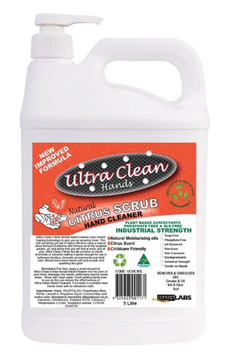 Picture of Ultra Clean Hands – Citrus Scrub 5 Litre Pump