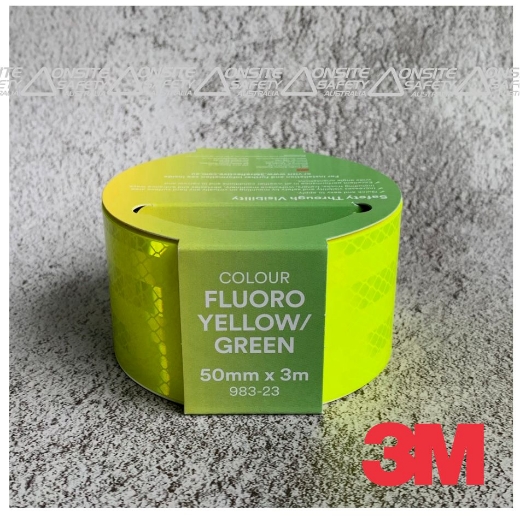 Picture of 3M™ Diamond Grade™ 983-23 Reflective Tape Fluro Yellow/Green 50mm x 3m > AR010613628