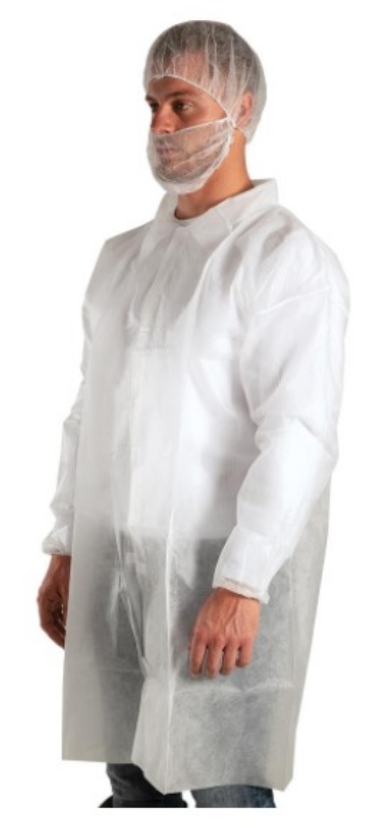 Picture of Force360 SPP Laboratory Coat Carton (50 units) WHITE