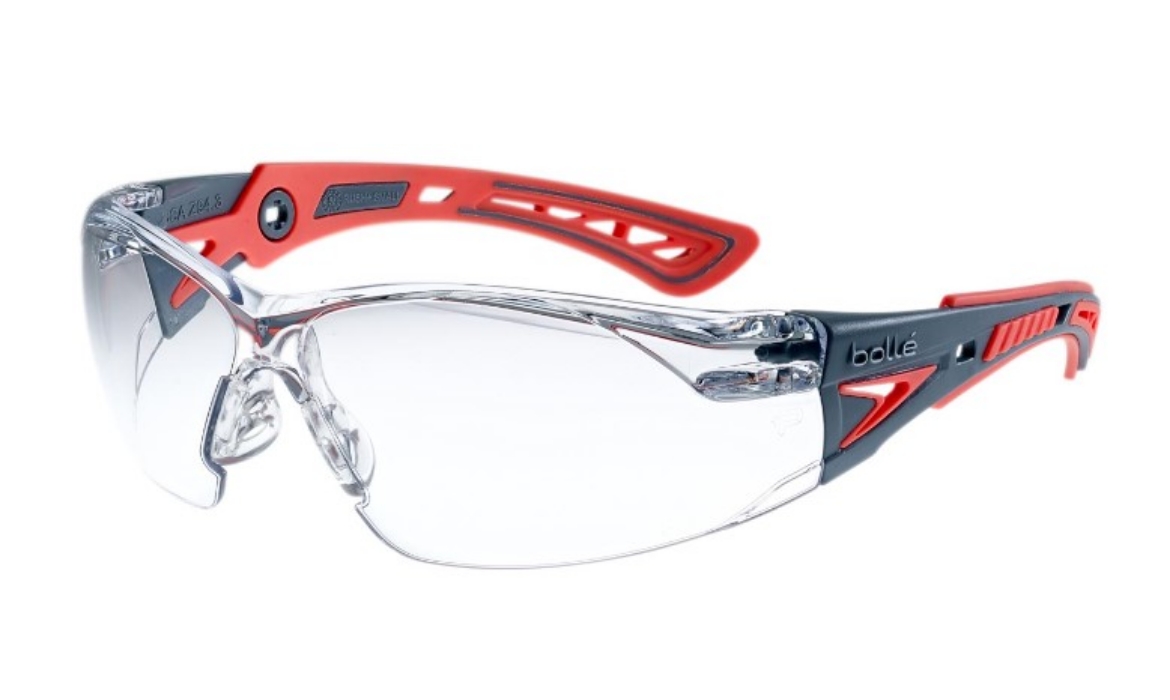 Picture of BOLLE Rush+ Small Coral / Grey Temples Platinum AS/AF Clear Lens