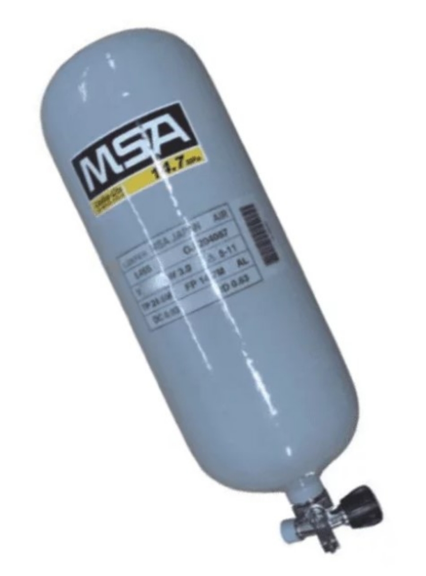 Picture of MSA Cylinder & Valve 4.3L 300 Bar, Carbon Fibre, Straight Valve, 15 Year