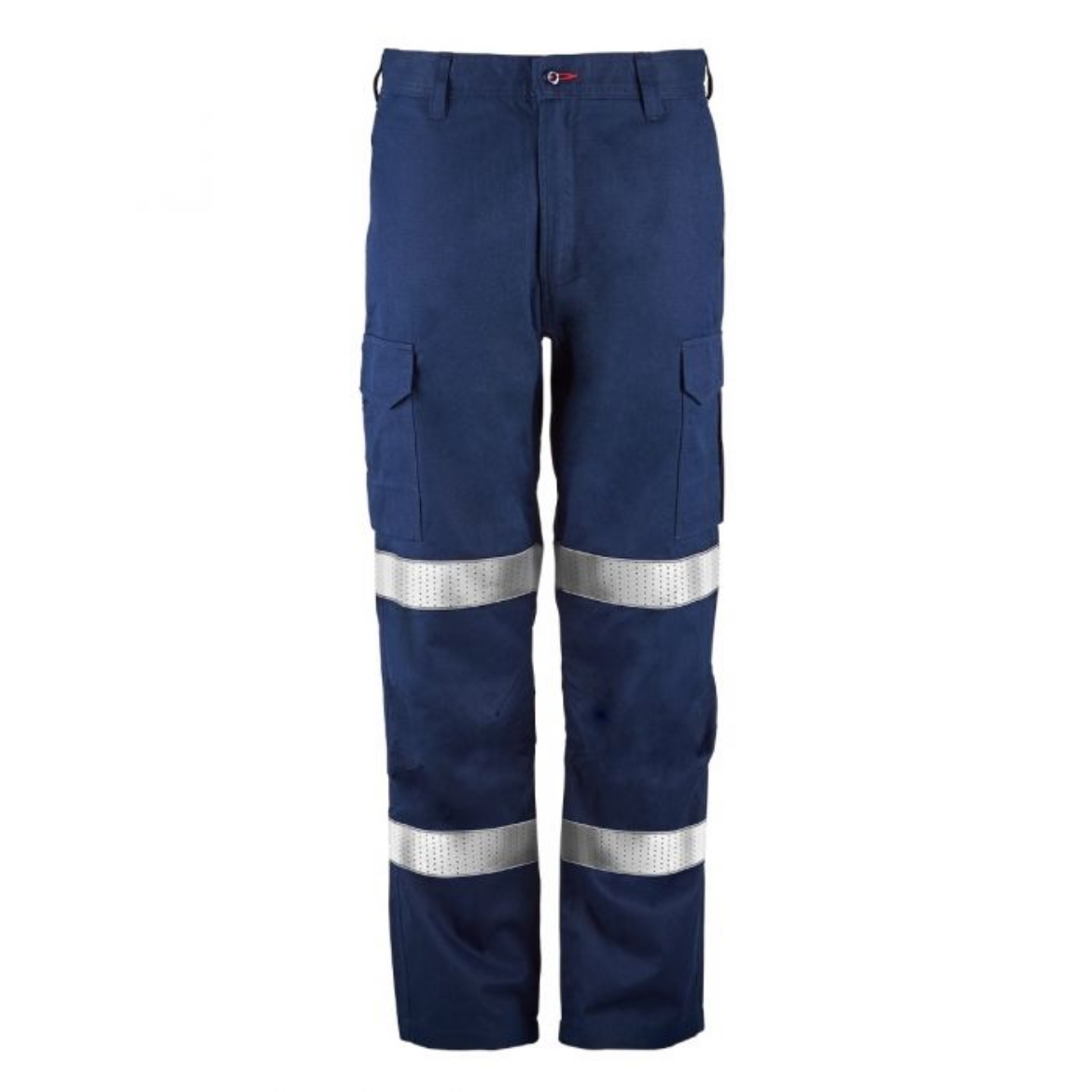 Picture of FLAMEBUSTER Mens HRC2 Navy Cargo Pant with Bio-Motion FR Reflective Tape 240gsm