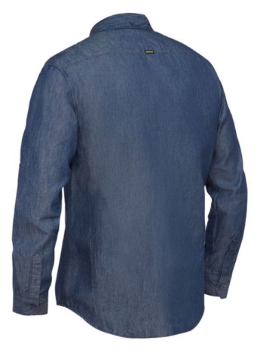 Picture of BISLEY MENS - DENIM WORK SHIRT L/S