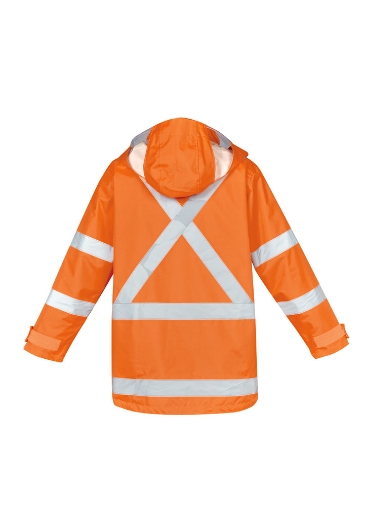 Picture of SYZMIK Mens Hi Vis X Back Taped 4 in 1 Waterproof Jacket