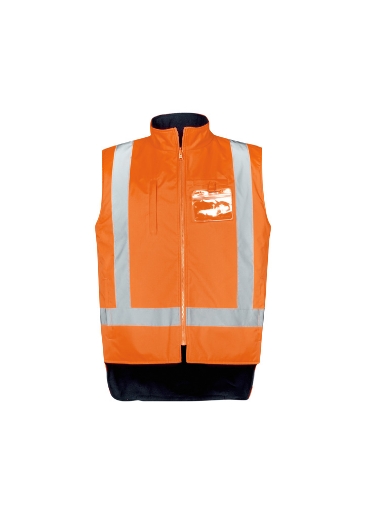 Picture of SYZMIK Mens Hi Vis X Back Taped 4 in 1 Waterproof Jacket