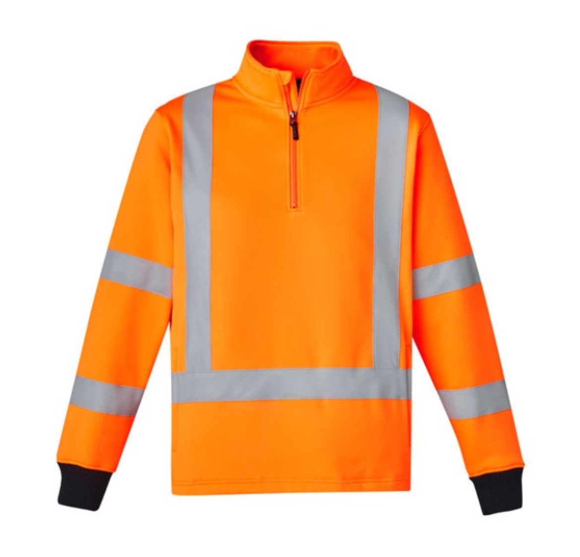 Picture of SYZMIK Unisex Hi Vis Orange X Back Rail Jumper 320gsm