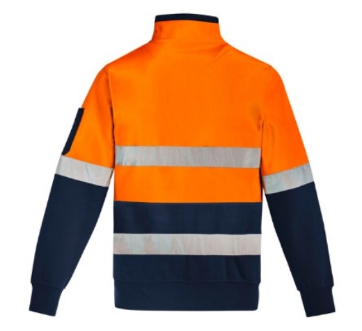 Picture of SYZMIK Unisex Hi Vis 1/4 Zip Pullover Hoop Taped 320gsm