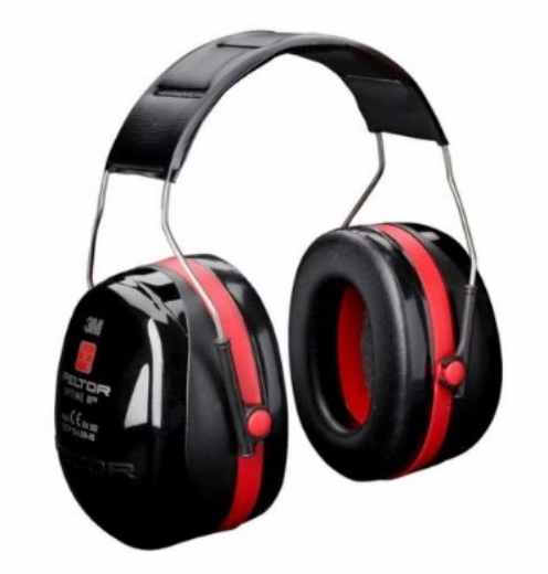 Picture of 3M™ PELTOR™ Optime™ III Headband Format Earmuff Black and Red SLC80 33dB Class 5 > 70071730603