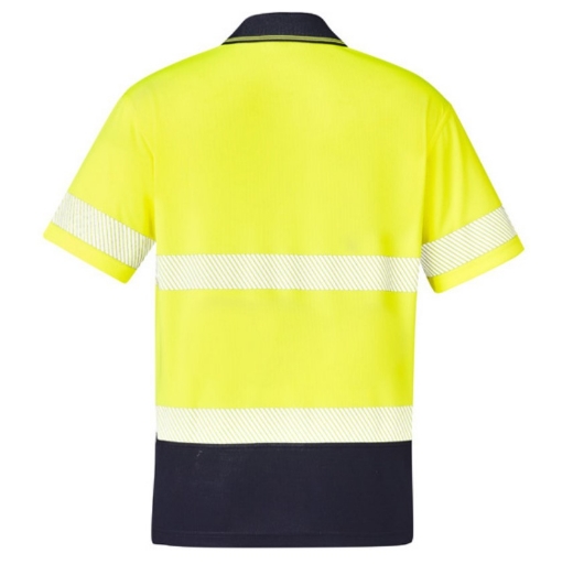 Picture of SYZMIK Unisex Hi Vis Segmented Polo Shirt Hoop Taped 175gsm S/S