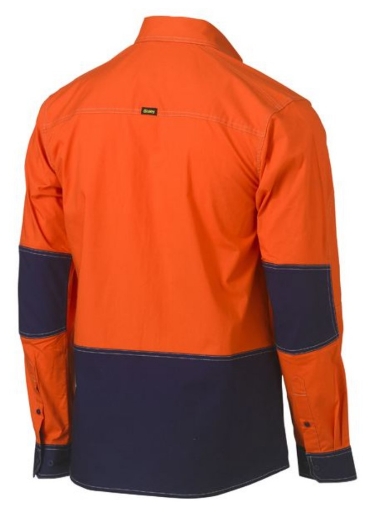 Picture of BISLEY Flx & Move™  Two Tone Hi Vis Utility Shirt 145gsm L/S