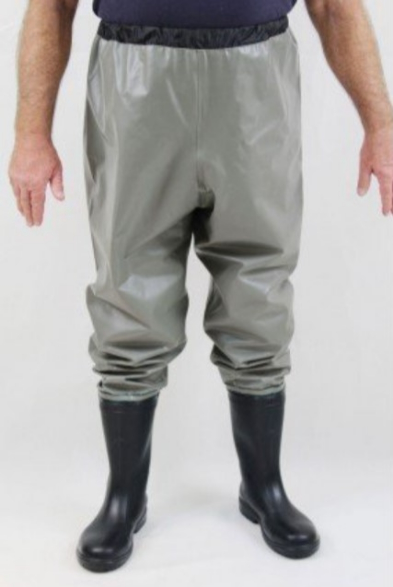 Picture of WAIST WADER H/DUTY GREY with 024 Blundstone Gumboot